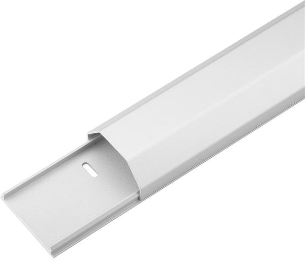 Goobay 50 mm -aluminium kabelkanal, 1,1 m, vit