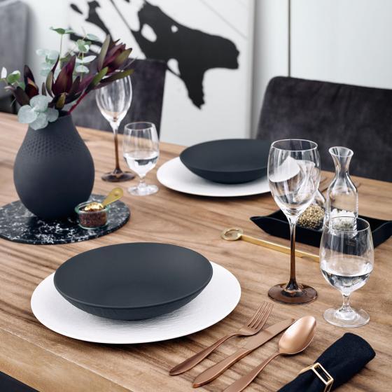 Villeroy & Boch Manufacture Rock -flad skål, 23,5 cm