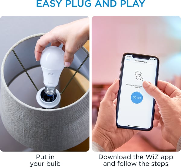 WiZ Smart LED-lampa, 2-pack och fjärrkontroll