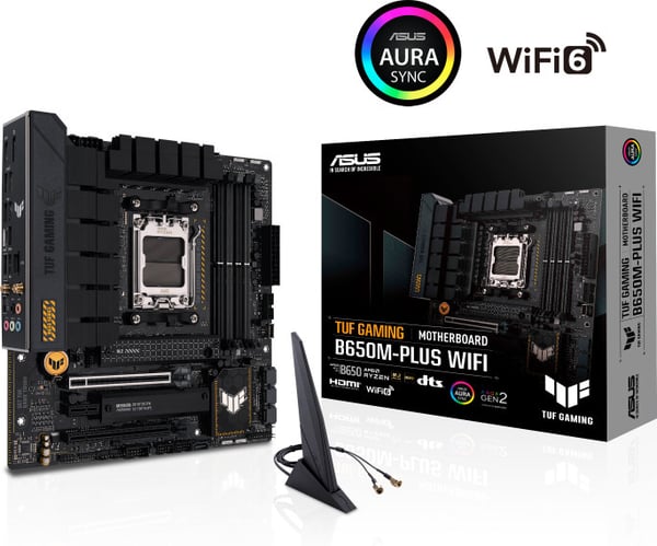 ASUS TUF GAMING B650M-PLUS WIFI mATX moderkort
