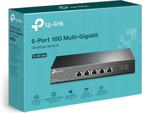 TP-LINK TL-SX105 - 5-portars Multi-Gigabit-switch
