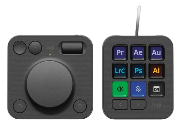 Logitech MX Creative Console bildbehandlingskonsol, grafit