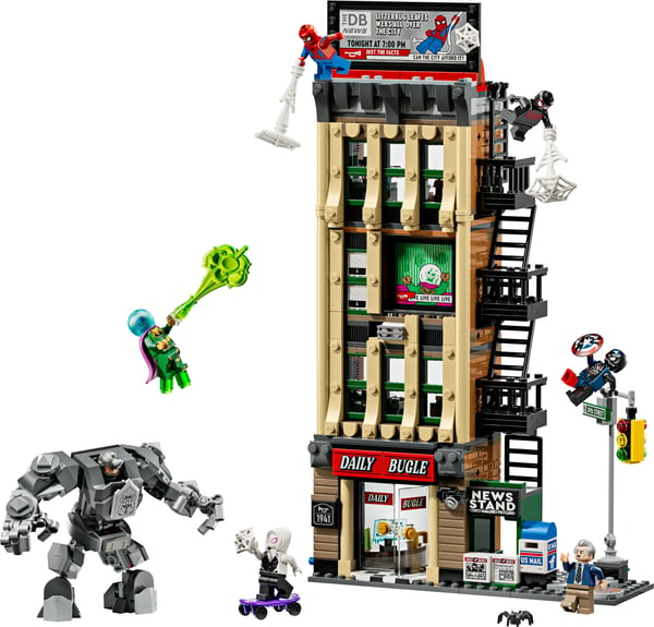 LEGO Super Heroes Marvel 76342 Spider-Man mot Mysterio: Daily Bugle