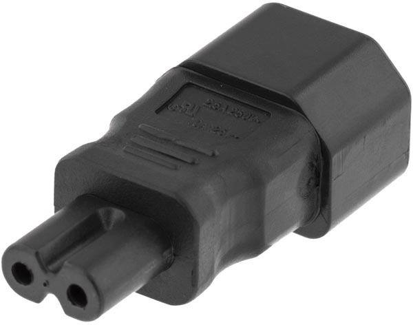 DELTACO C14 - C7 strömadapter