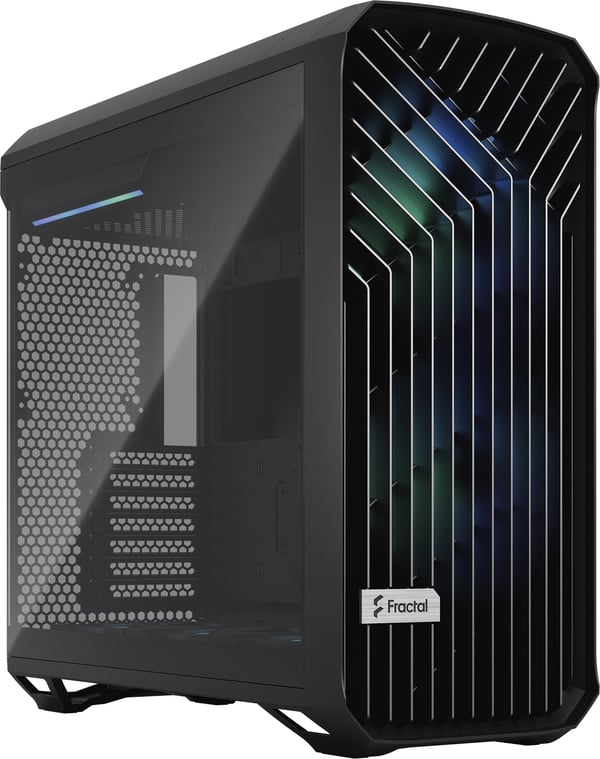 Fractal Design Torrent Svart RGB TG Lätt Tint E-ATX-chassi med fönster, svart Fractal Design Torrent Svart RGB TG Lätt Tint E-ATX-chassi med fönster, svart
