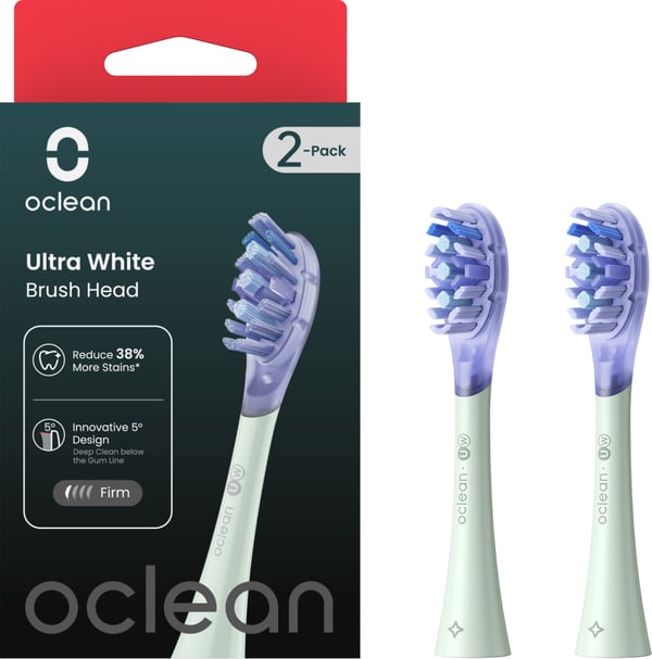 Oclean X Ultra White -børstehoved, grøn