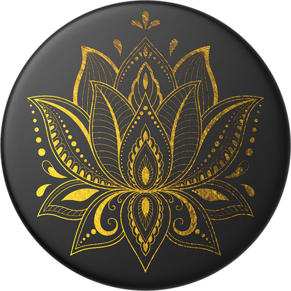PopSockets PopGrip holder, Golden Prana Black