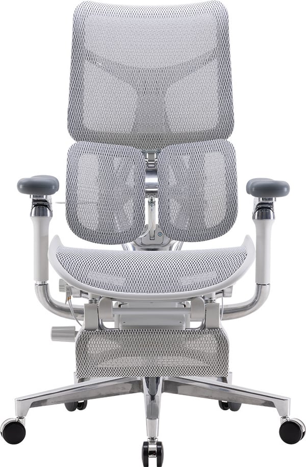 Sihoo Doro S300 - ergonomisk kontorsstol med fotstöd, vit
