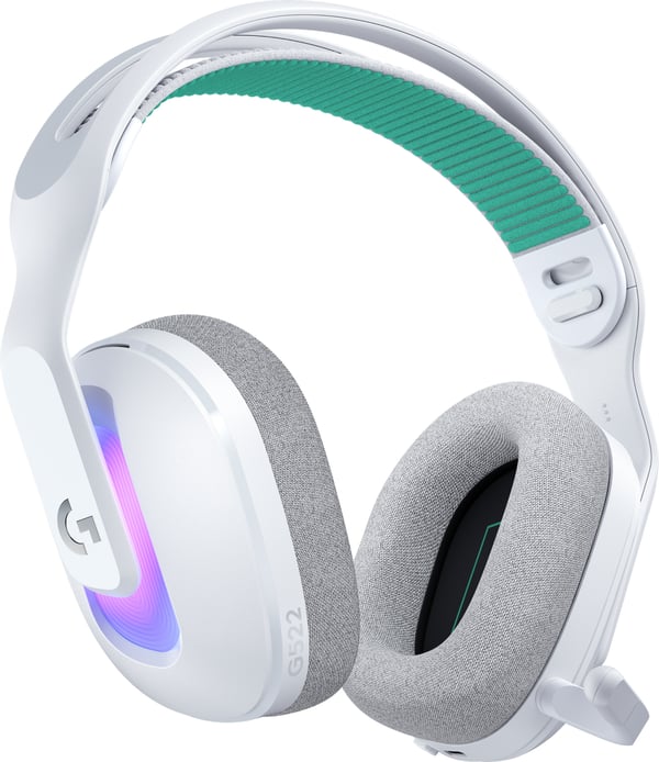 Logitech G522 LIGHTSPEED spelheadset, vit