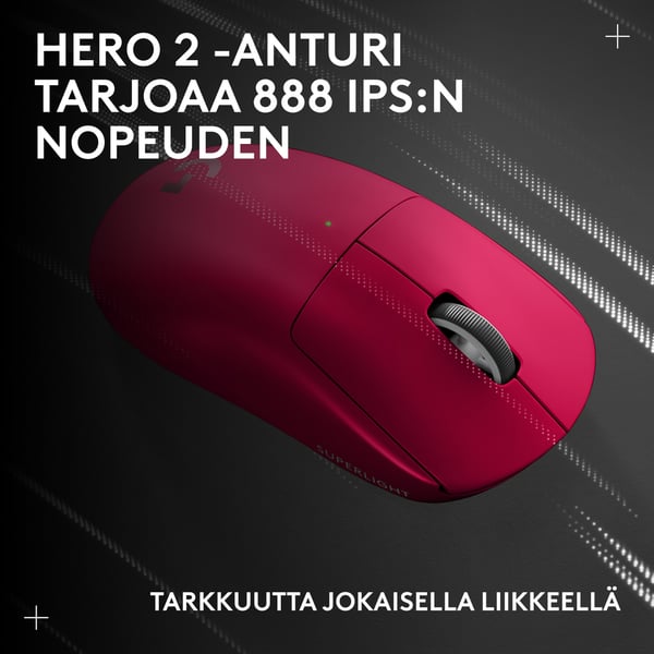 Logitech G Pro X Superlight 2c trådlös spelmus, magenta
