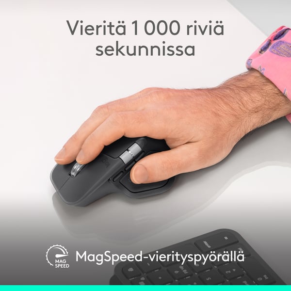 Logitech MX Master 4 mus, svart
