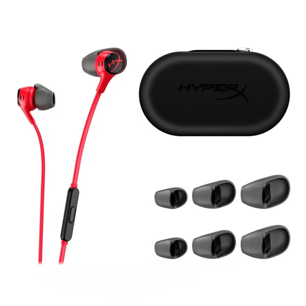 HyperX Cloud Earbuds II spelhörlurar, röd