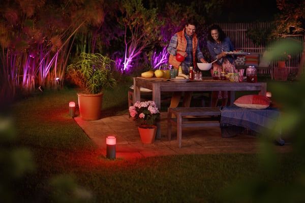 Philips Calla HUE Outdoor extrabelysning med strömkabel, 24 V, 25 cm