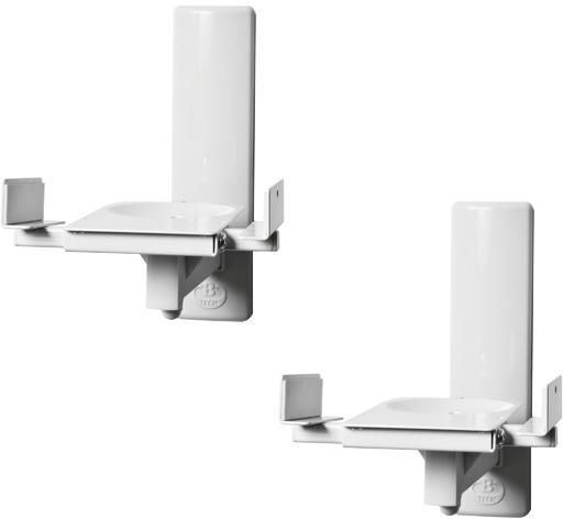 B-Tech BT77-högtalarställningspar, vit