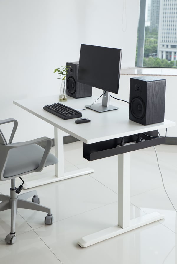 ErgoWork kabelkanal, svart