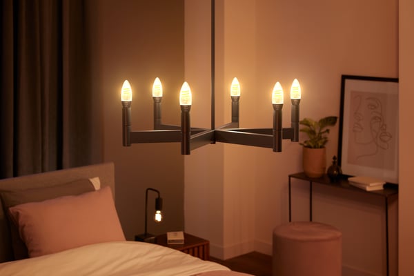 Philips Hue -filament intelligent lampa, White Ambiance Filament, E14