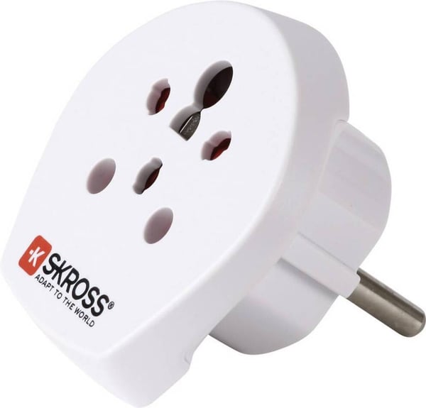SKROSS reseadapter, Indien/Israel/Danmark - Europa