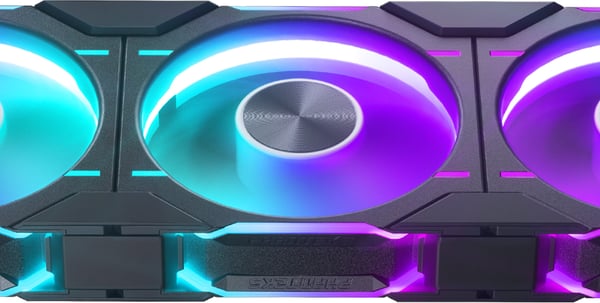 Phanteks D30-120 Omvendt Luftstrøms D-RGB PWM Blæser, sort, 120 mm, 3 stk.