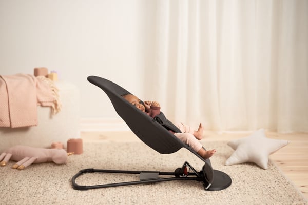 BabyBjörn Bouncer Balance Soft Woven -stol, jersey mørkegrå