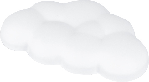 ErgoWork Cloud One handledstödd, vit