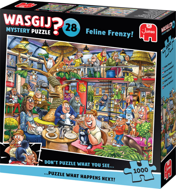 Wasgij Mystery 28 Feline Frenzy, pussel, 1000 bitar