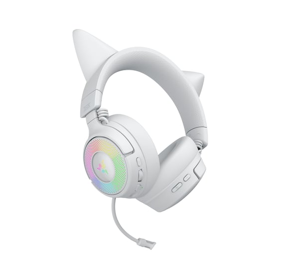 Razer Kraken Kitty V3 Pro spelhörlurar, vit