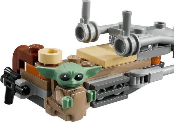 LEGO Star Wars TM 75436 Mandalorianens och Grogus speeder-cykel