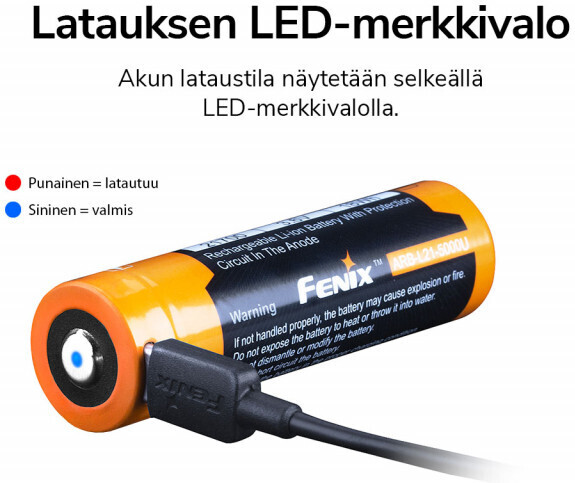 Fenix ARB-L21-5000U 21700 -batteri