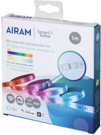 Airam SmartHome Strip -LED-strips förlängning, 1m, 12 V, RGBW, Wifi