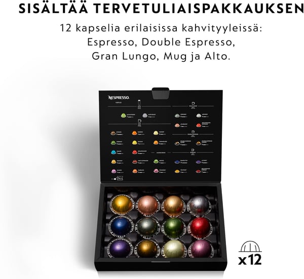 Nespresso Vertuo Next kapselmaskin, mattsvart
