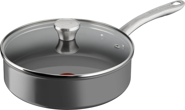 Tefal (RE)NEW+ -stegepande, 24 cm, keramisk belægning, grå