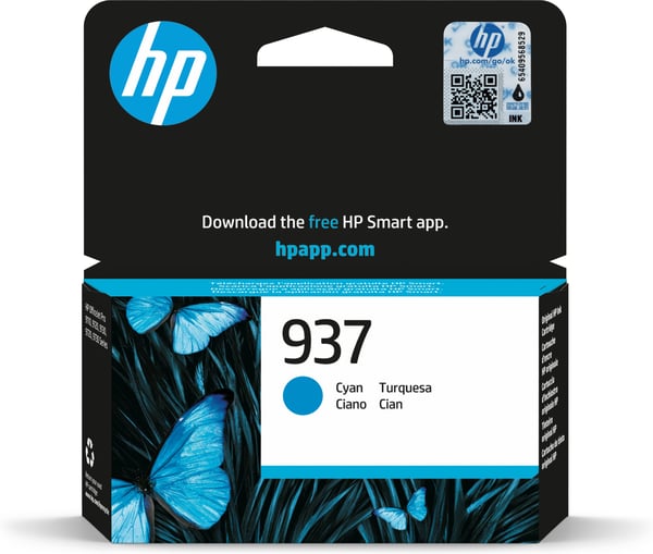 HP 937 blækpatron, cyan
