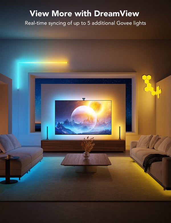 Govee Envisual TV Baggrundslys T2 med Dual Kameraer, 75~85" fjernsyn