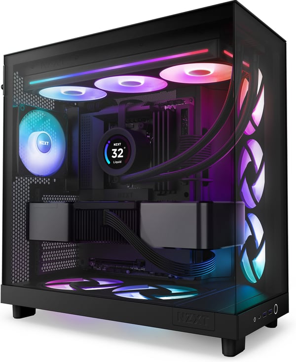 NZXT F360 RGB CORE-fläkt, 3 * 120 mm, svart