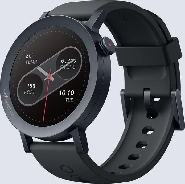 CMF by Nothing Watch Pro 2 -smartklocka, mörkgrå silikonarmband