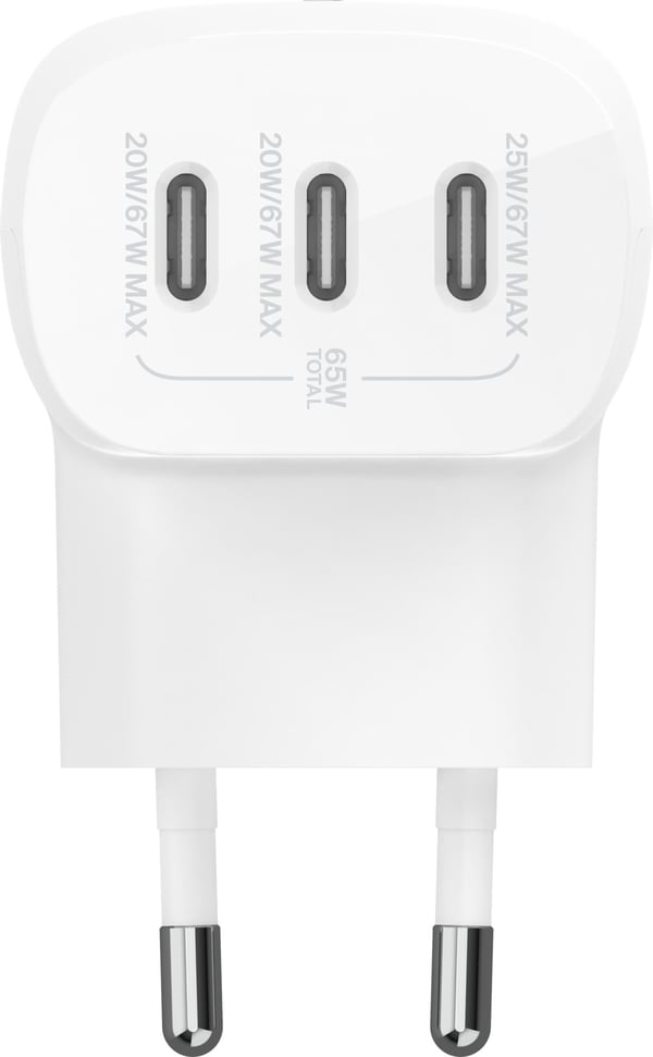 Belkin BoostCharge 3-Port USB-C 67W netadapter