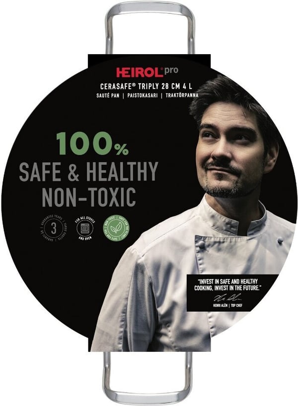Heirol Cerasafe Triply kastrull, 28 cm/4 L