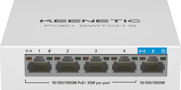 Keenetic PoE+ -5-portars switch