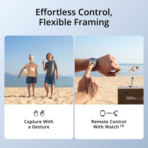 DJI Osmo Mobile 7 gimbal til mobiltelefon, grå
