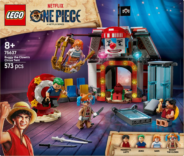 LEGO ONE PIECE 75637 Buggy-klownens cirkustält