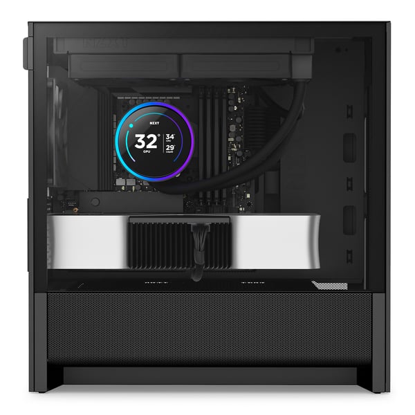 NZXT H3 Flow (2025) Micro-ATX-chassi, svart
