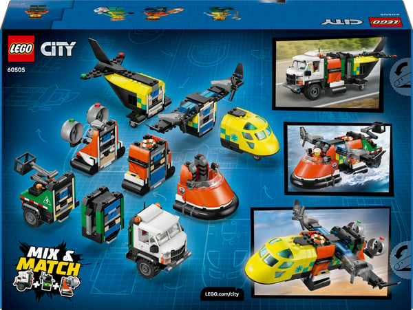 LEGO City Great Vehicles 60505 Flygplan, servicebil och svävare