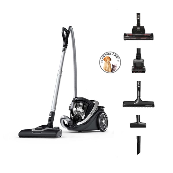 Tefal Silence Force Cyclonic Total Clean dammsugare, påslös, svart