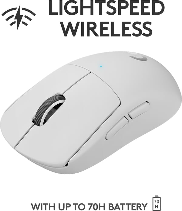 Logitech Pro X Superlight spillemus, hvid