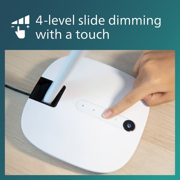 Philips RobotPlus DSK601 -skrivbordslampa, vit