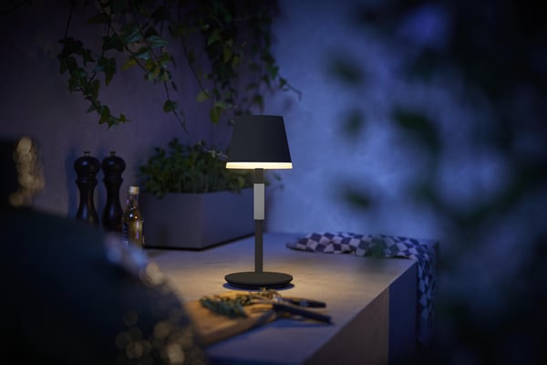 Philips Hue Go -bärbar smartbordslampa, svart