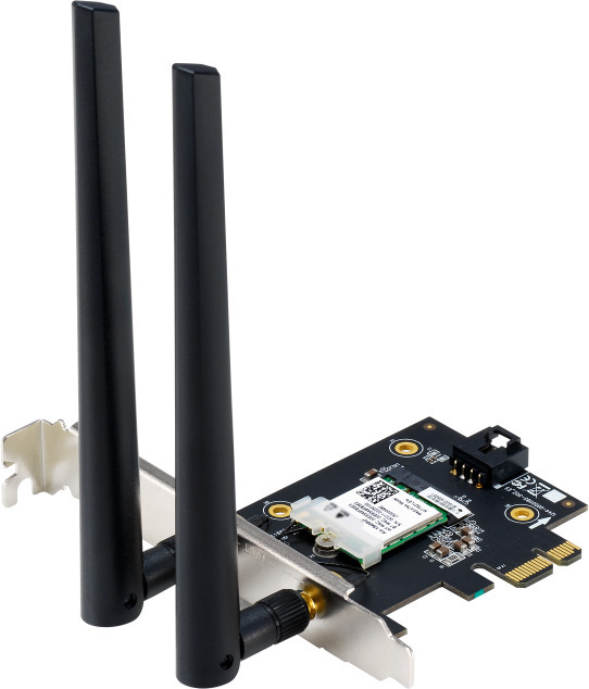 Asus PCEAXE5400 PCIEWiFi 6adapter og Bluetooth 5.2adapter