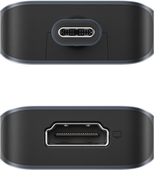 HyperDrive Next 4 Port USBC Hub adapter, midnat blå