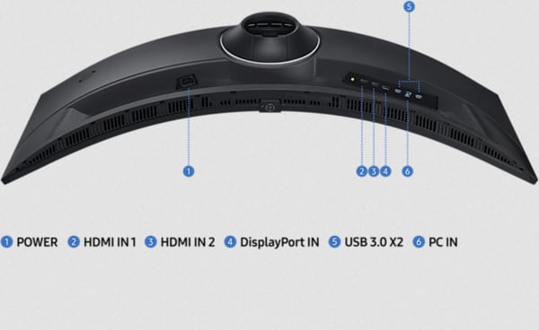 Samsung Odyssey G9 G95C 49" spilscreen