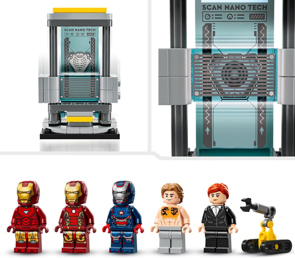 LEGO Super Heroes Marvel 76315 – Iron Mans laboratorium – Rustningsrum